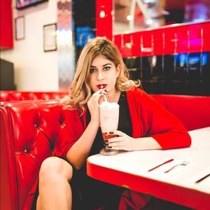 Sexy black high low dress